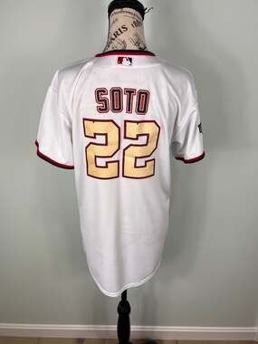 Juan Soto #22 Washington Nationals World Series Champions 2019 Patch Jersey